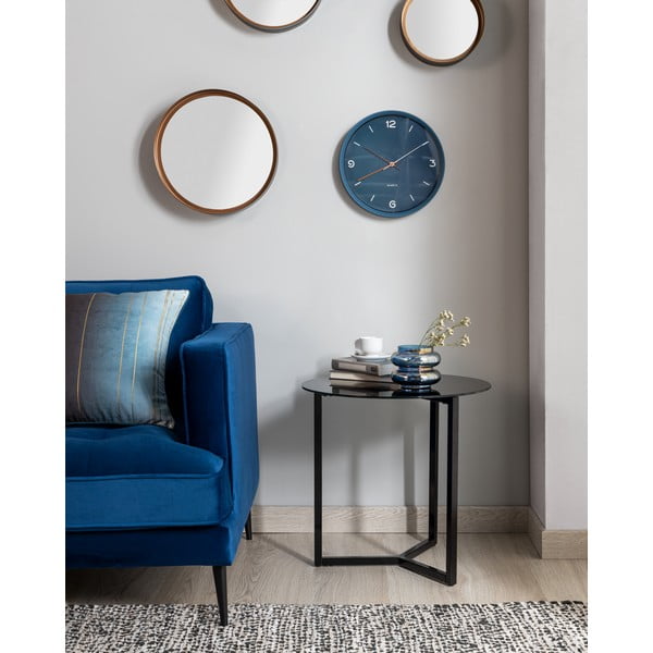 Črna dodatna mizica Kave Home Marae, ⌀ 50 cm-image-3