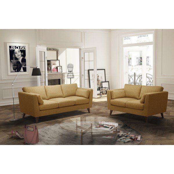 Rumena zofa Jalouse Maison Elisa, 207 cm-image-1
