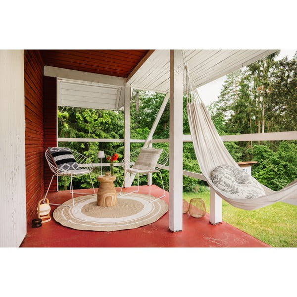 Okrogla zunanja preproga v naravni barvi ø 150 cm - NORTHRUGS-image-2