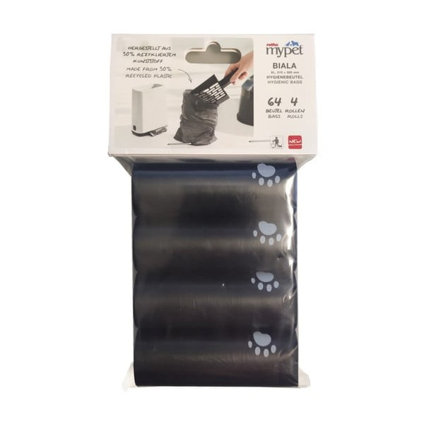 Črne vrečke za mačje stranišče v kompletu 4 ks 11x18 cm Biala – Rotho-image-1