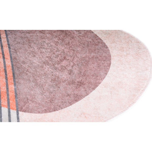 Svetlo rožnata/svetlo siva pralna preproga 120x180 cm Oval – Vitaus-image-2