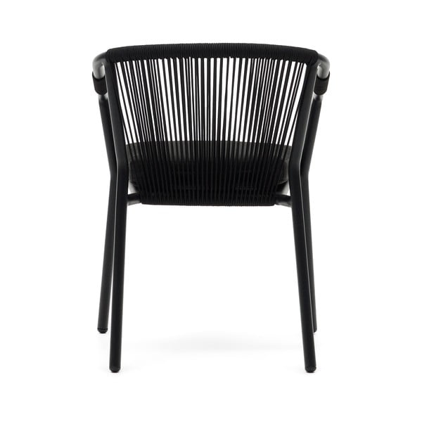 Črni kovinski vrtni stol Xelida - Kave Home-image-4