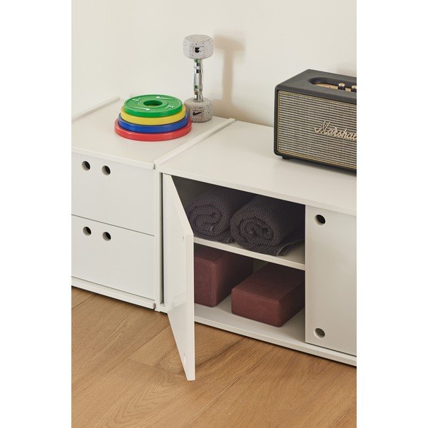 Kremno bela TV omarica 157x42x40 cm Wally – Teulat-image-4