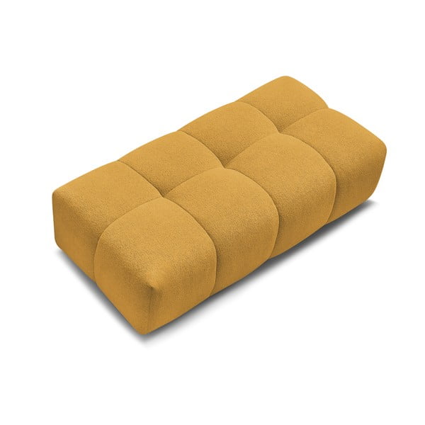 Gorčično rumen tabure iz šenilje Everest – Bobochic Paris-image-4