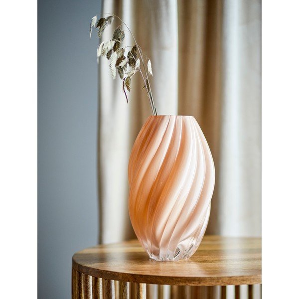 Oranžna steklena vaza (višina 30 cm) Kanji – Bloomingville-image-1