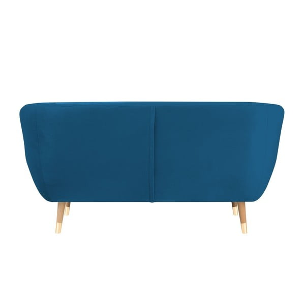 Modra žametna zofa Mazzini Sofas Benito, 158 cm-image-4
