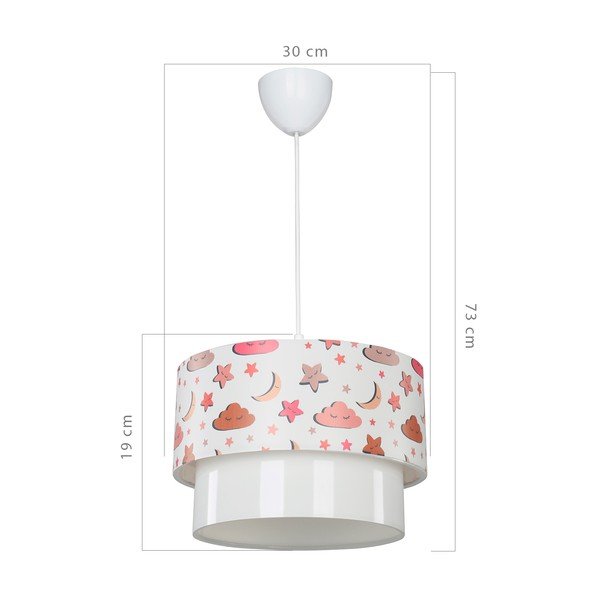 Bela otroška svetilka ø 30 cm Kinder – Squid Lighting-image-3