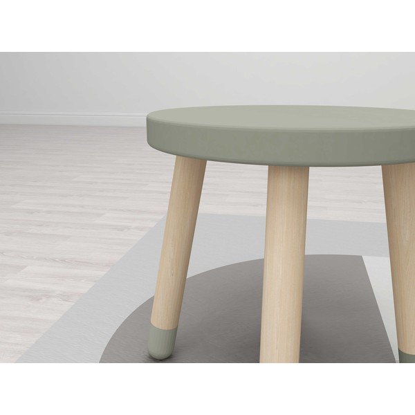 Svetlo zelen otroški stolček Flexa Dots, ø 30 cm-image-3