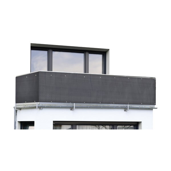 Črn plastičen balkonski zastor 500x85 cm – Maximex