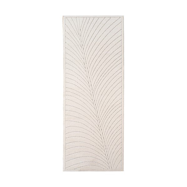 Kremno bel zunanji in notranji tekač 80x250 cm Nova 1204 – Ayyildiz Carpets