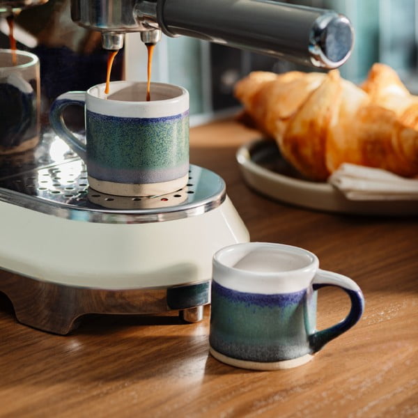 Temno modre lončene skodelice za espresso v kompletu 2 ks 80 ml Marlow – Sass & Belle-image-2