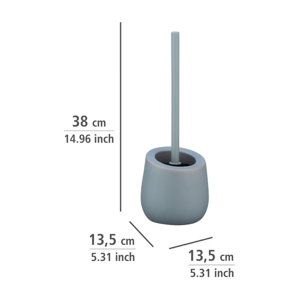 Siva keramična WC ščetka Wenko Badi-image-1