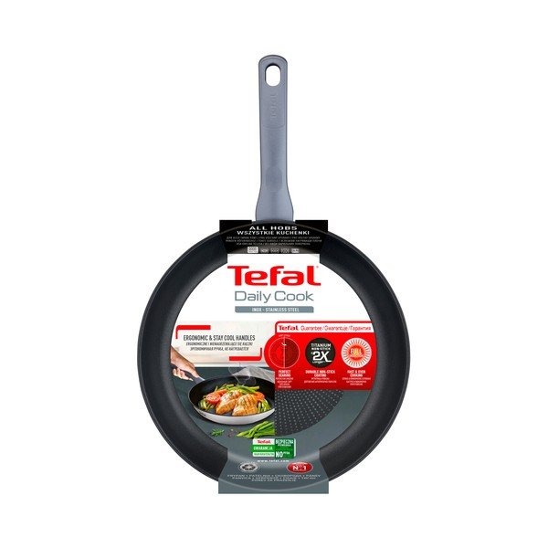 Ponev z neprijemljivo površino iz nerjavečega jekla ø 28 cm Daily Cook G7300655 – Tefal-image-3