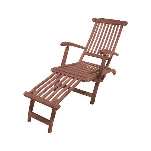 Rjav vrtni ležalnik iz masivnega lesa Phoenix – Garden Pleasure-image-2