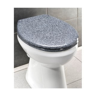 WC deska v videzu granita z enostavnim zapiranjem Wenko Premium Ottana, 45,2 x 37,6 cm