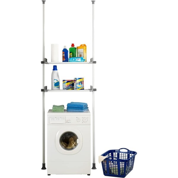 Bela kovinska kopalniška polica 120x300 cm Herkules – Wenko