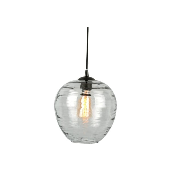 Viseča svetilka iz sivega stekla, višina 32 cm Globe - Leitmotiv