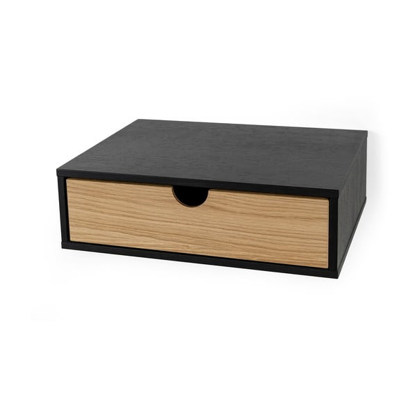 Črna stenska nočna omarica Woodman Farsta-image-3