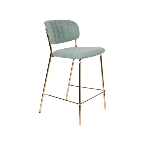 Svetlo zeleni barski stoli v kompletu 2 ks 89 cm Jolien – White Label-image-2