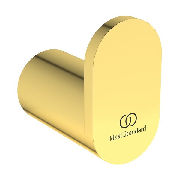 Kovinski stenski obešalnik v zlati barvi Conca – Ideal Standard