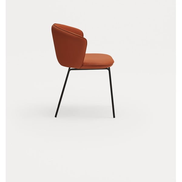 Oranžni oblazinjeni jedilni stoli v kompletu 2 ks Add – Teulat-image-3