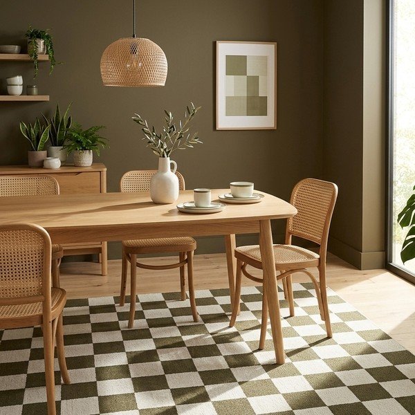 Zelena/kremno bela preproga 160x230 cm Bistro – ESTE-image-2