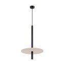 Črna/bež kovinska viseča svetilka ø 30 cm Rilu – Sollux