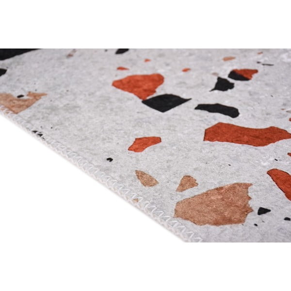 Oranžna/slonokoščena pralna preproga 160x230 cm Italian Stone – Vitaus-image-2