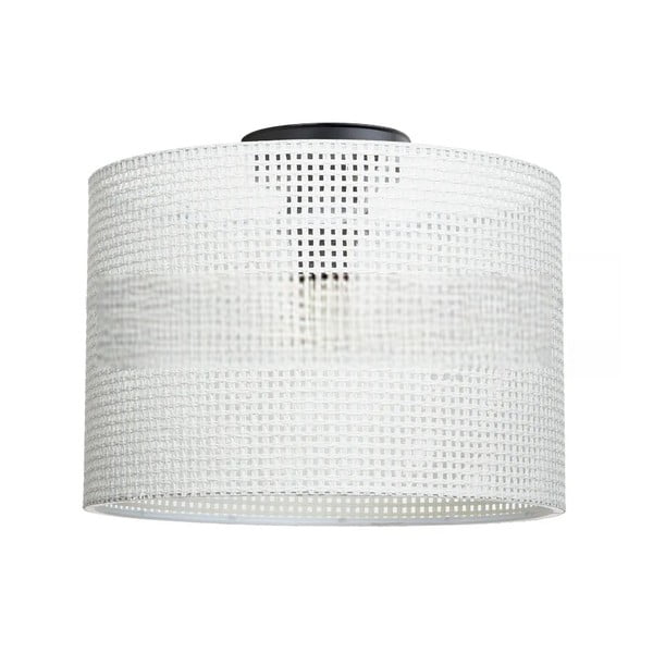Kremno bela stropna svetilka s tekstilnim senčilom ø 30 cm Goza – Squid Lighting-image-2