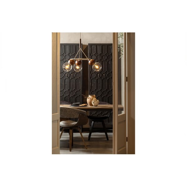 Črna garderobna omara iz recikliranega lesa 60x210x40 cm Bequest – WOOOD-image-1