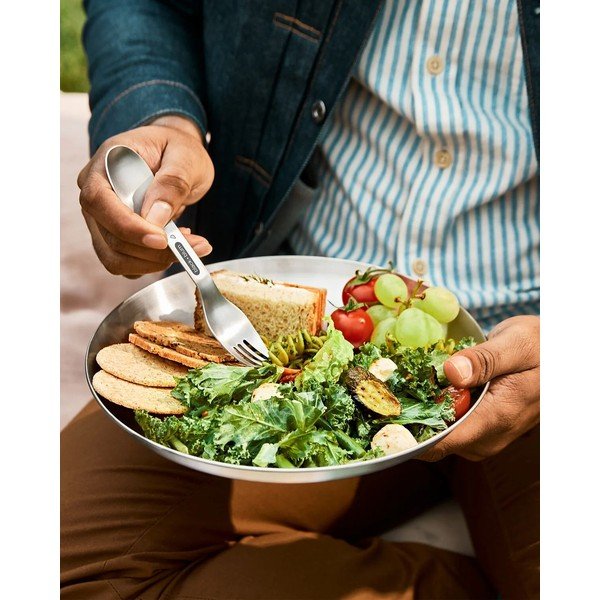 Krožniki iz nerjavečega jekla v srebrni barvi v kompletu 4 ks ø 25,5 cm – Black + Blum-image-1