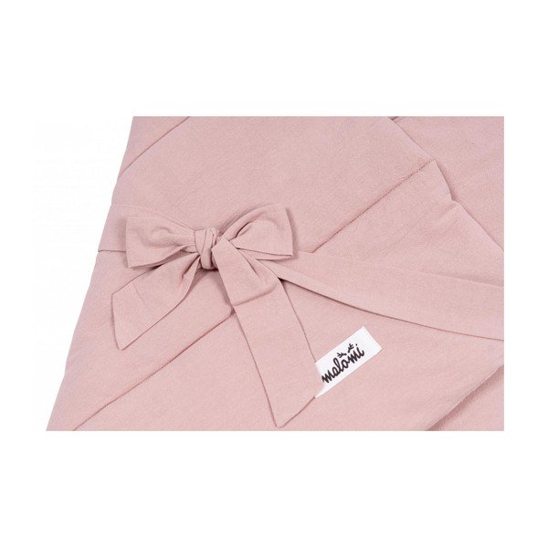 Roza bombažna odejica za povijanje 75x75 cm - Malomi Kids-image-2