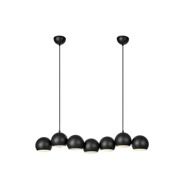 Črna viseča svetilka s kovinskim senčilom Cupolo – Markslöjd