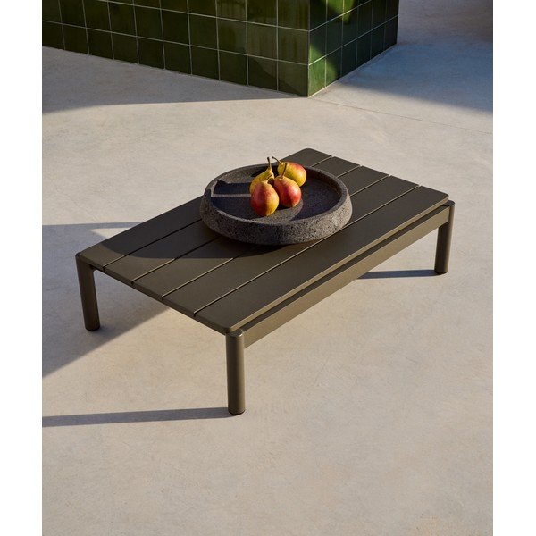 Kovinska vrtna klubska mizica 57x91 cm Sorells – Kave Home-image-1