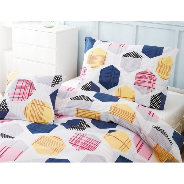 Enojna 3-delna posteljnina iz mikrosatena 140x200 cm Amelie – My House-image-1