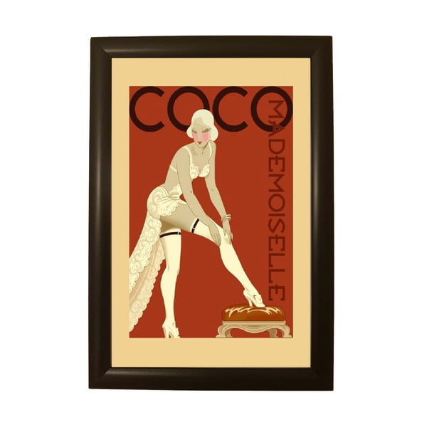 Plakat v črnem okvirju Piacenza Art Coco, 33,5 x 23,5 cm