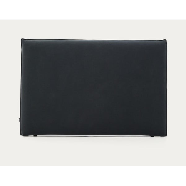 Antracitno sivo oblazinjeno vzglavje 180x118 cm Jaira – Kave Home-image-4