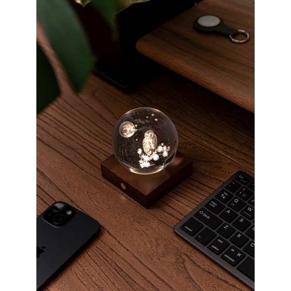 Prenosljiva svetlobna dekoracija na USB ø 8 cm Amber – Gingko-image-4