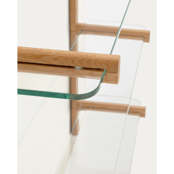 Steklen sistem modularnih polic v naravni barvi 90x28x30,5 cm Sitra – Kave Home-image-3
