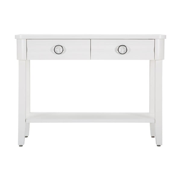 Bela stranska mizica iz masivne jelke 40x110 cm Shine – Mauro Ferretti-image-2