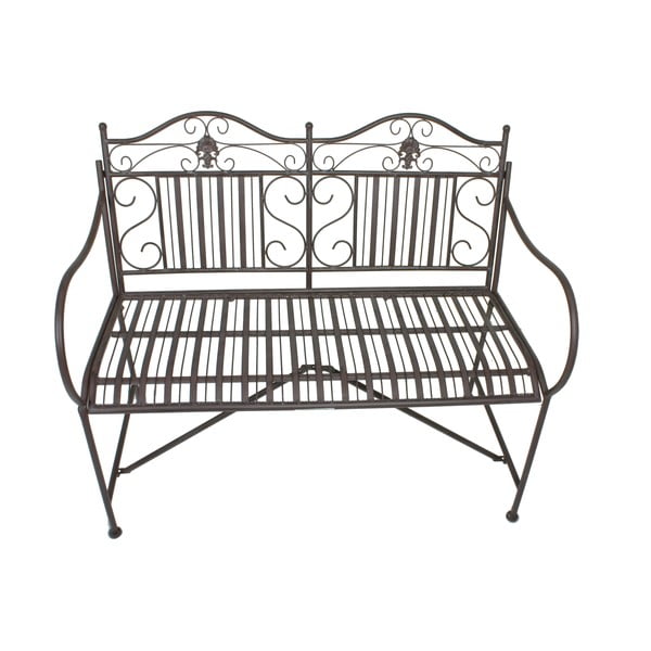 Črna kovinska vrtna klop Mangan - Garden Pleasure-image-2