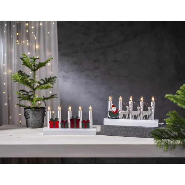 Rdeča/bela božična svetlobna dekoracija z vtikačem Julia – Star Trading-image-3