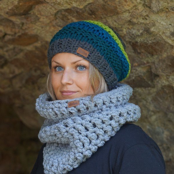 Ročno pletena kapa DOKE Jade-image-1