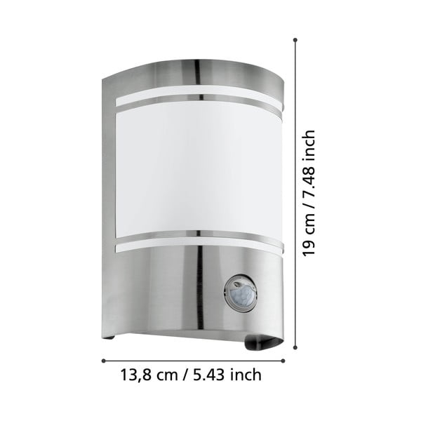 Stenska zunanja svetilka (višina 19 cm) CERNO – EGLO-image-2