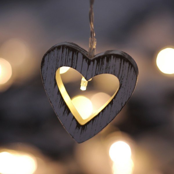 LED svetlobna veriga DecoKing Heart , 10 luči, dolžina 1,65 m-image-2