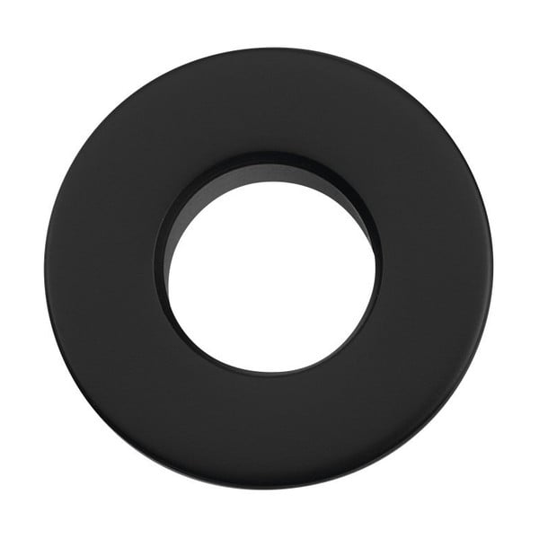 Črna kovinska rozeta za preliv umivalnika ø 3 cm – Sapho