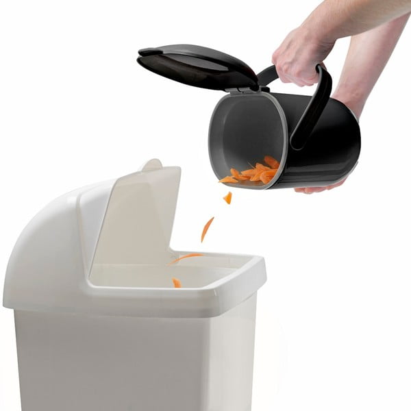 Črno-siv koš za biološke odpadke Addis Caddy, 2,5 l-image-2