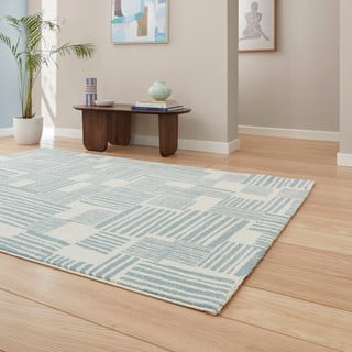 Svetlo modra preproga 160x230 cm Blocks – Catherine Lansfield
