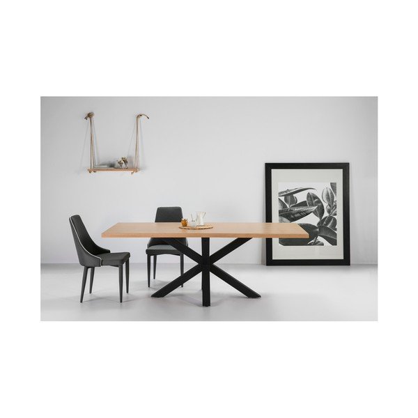 Jedilna miza iz hrastovega lesa Marckeric Ainoa, 200 x 100 cm-image-2
