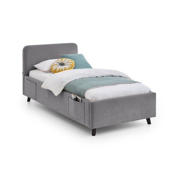 Siva otroška postelja brez letvenega dna 90x200 cm Cosy – Meise Möbel